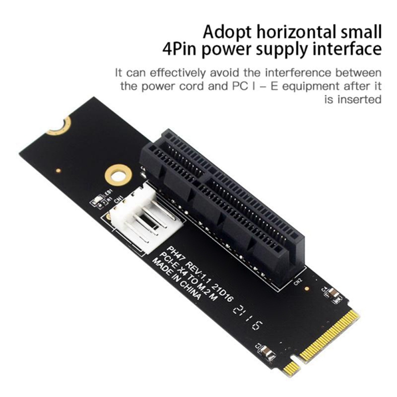 Bảng Mạch Chuyển Đổi NGFF M.2 Sang PCI-E 4X M2 M Key Sang PCIe X4 Có Đèn LED Chỉ Thị SATA