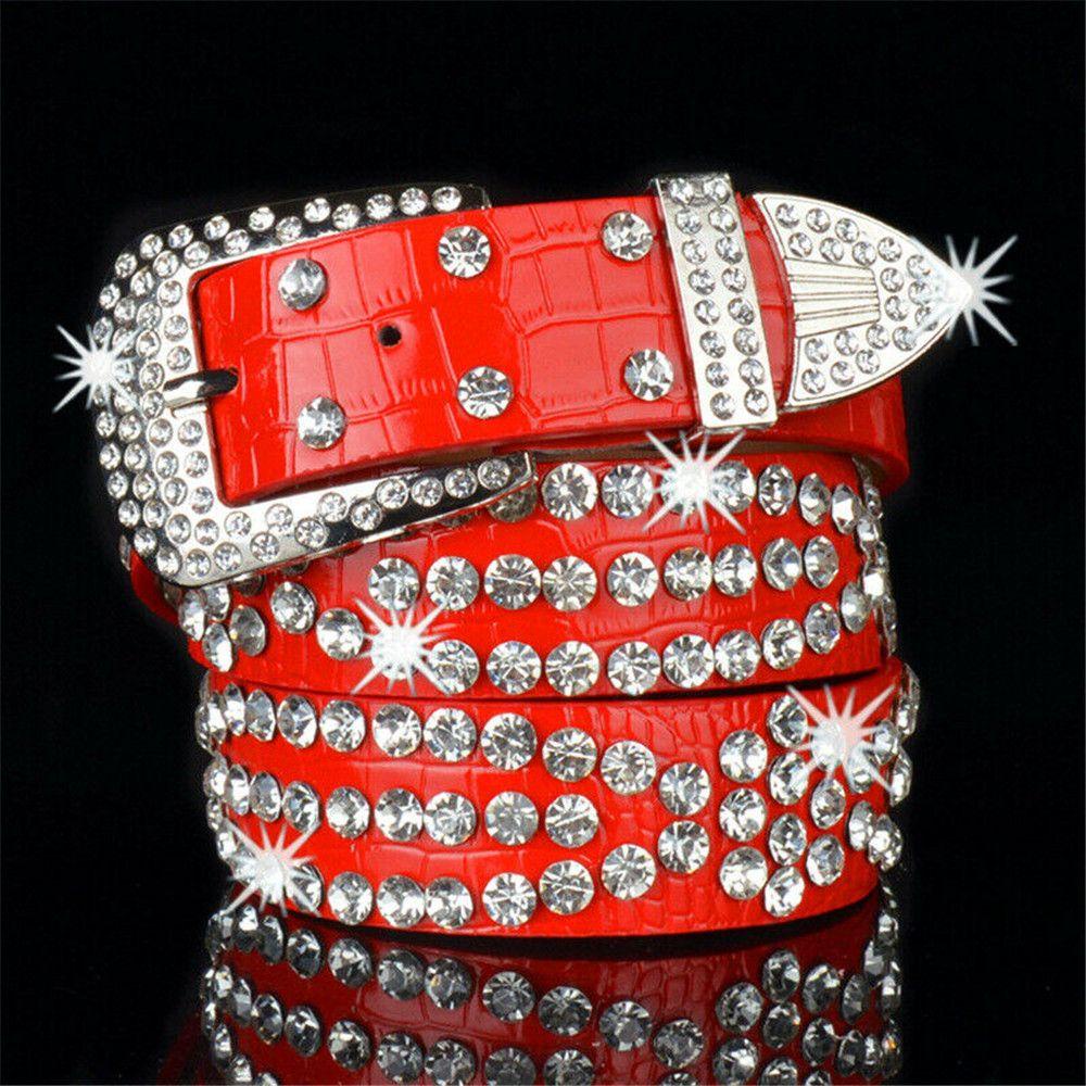 Hobbyin Thắt lưng có thể điều chỉnh, đá crystal sáng bóng, phong cách cowgirl