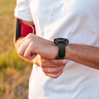 HUAWEI Dây Đeo Bằng silicone 20mm 22mm Cho Đồng Hồ Thông Minh Samsung Galaxy Watch 3 / 46mm / 42mm / active 2 / 46 Gear s3 Frontier / S2 / Sport GT 2 / 2E