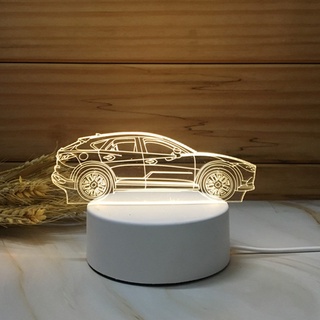 Đế đèn LED Calico cho đế trưng bày nghệ thuật bằng nhựa thủy tinh pha lê 3D Trang trí nhà cửa