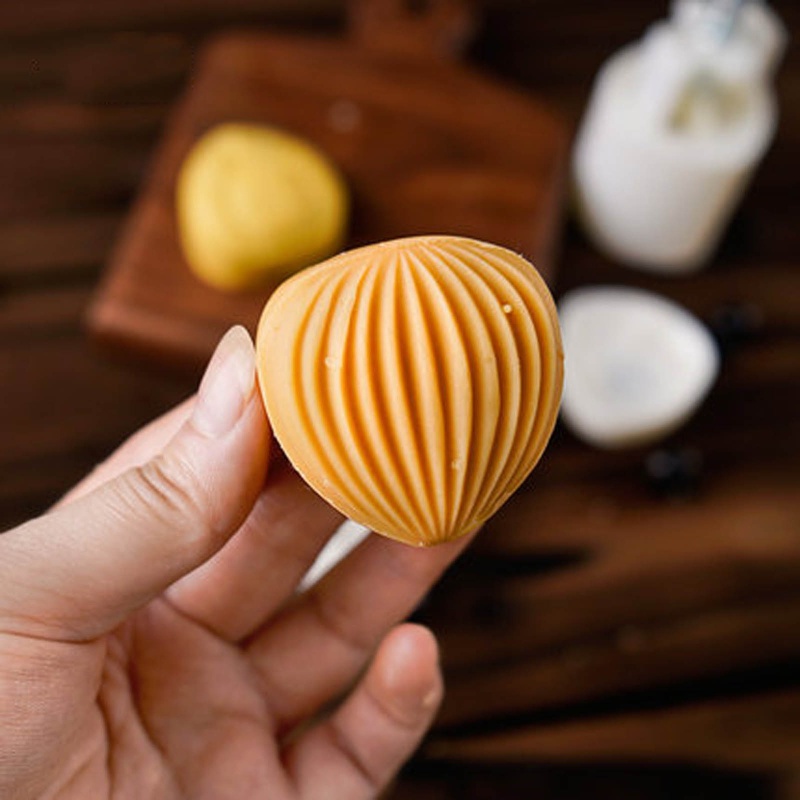 Bằng Nhựa Bánh Trung Thu Khuôn Chestnut Hình Tem Bánh Trung Thu Cắt Khuôn DIY Nhà Bếp Nướng Phụ Kiện Cho Trung Thu Fes