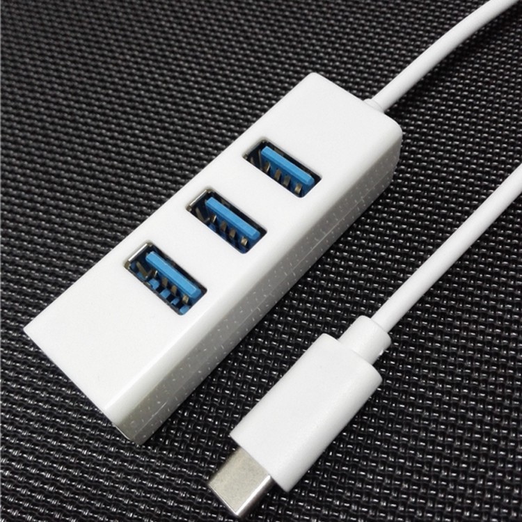 Hub USB 3.1 Type-C sang 3 cổng USB (trắng)