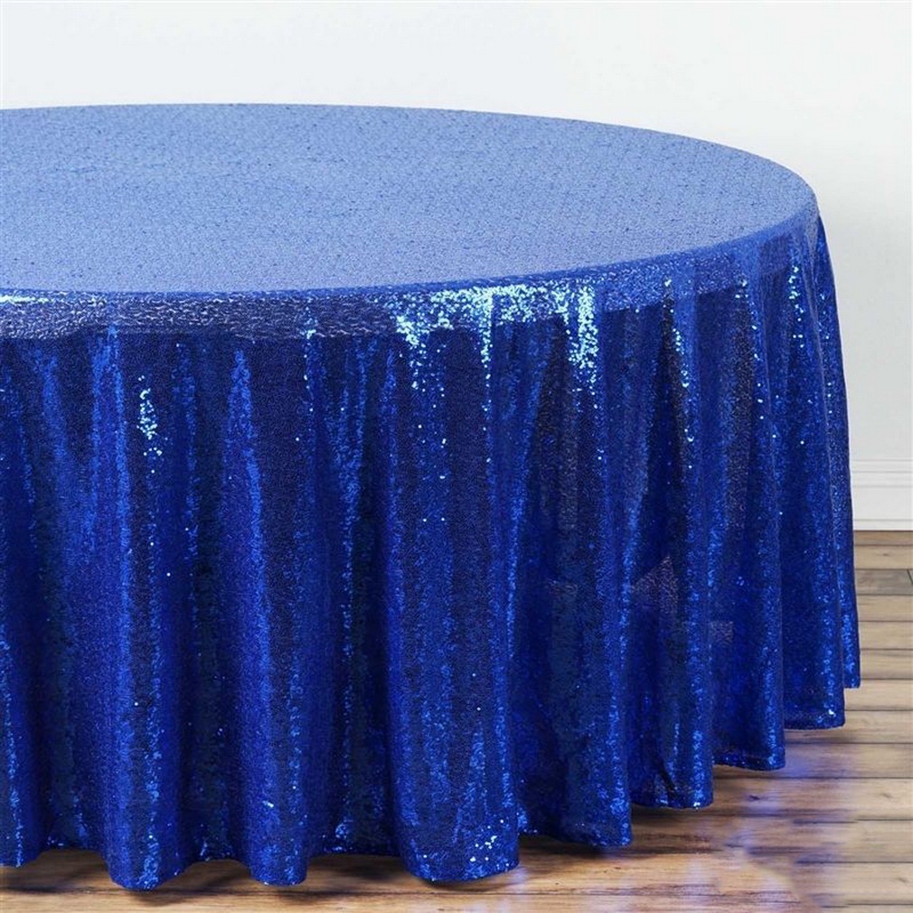Khăn trải bàn tròn sequin sang trọng Khăn trải bàn trang trí tiệc khách sạn