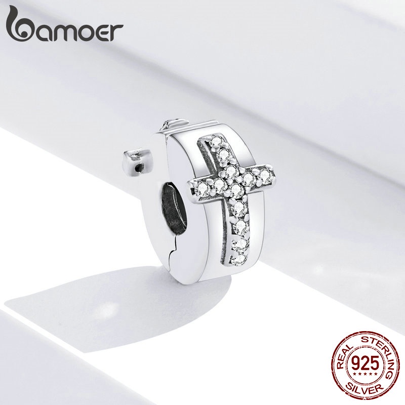 Hạt xỏ BAMOER bằng bạc 925 4.5mm làm trang sức thời trang
