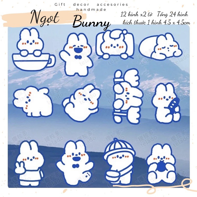 SẴN] Sticker trong suốt Xinh xỉu hình CUTE | Shopee Việt Nam