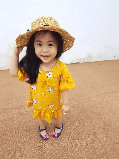 Mũ đi biển,sét mũ cói mẹ bé siêu xinh (hàng sẵn/video/ ảnh thật)