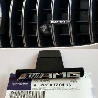 Mercedes Benz AMG BENZ AMG C E GLC Logo huy hiệu lưới tản nhiệt phía trước