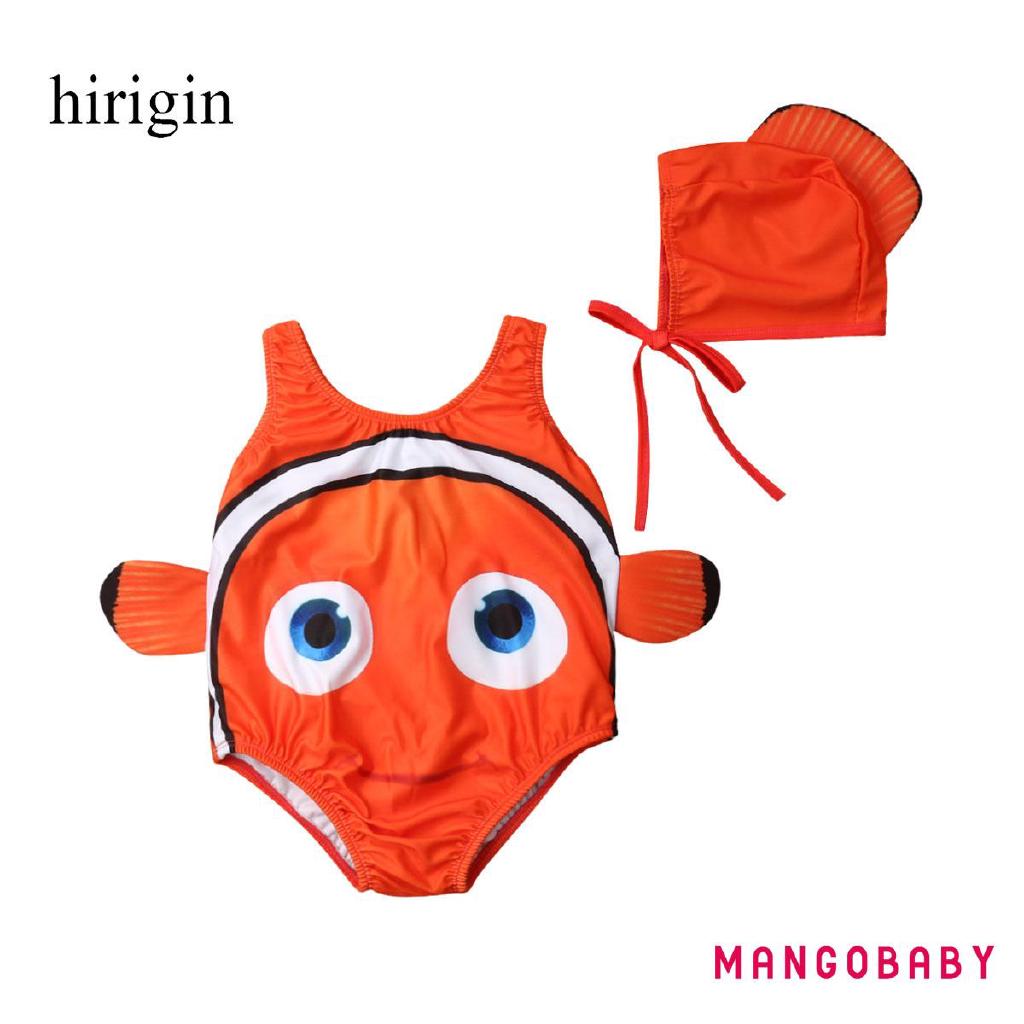 ☞Mg-toddler Bé Gái Một Mảnh Bikini Đồ Bơi Đồ Bơi Bộ Đồ Tắm Quần Áo Đi Biển