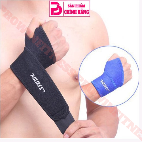 Ảnh Đai cuốn cổ tay tập gym thể thao Aolikes hỗ trợ các bài tập tạ tập tay 2