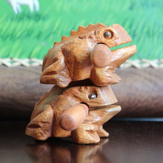 Khắc Croaking Gỗ Gõ Âm Thanh Gỗ Ếch Âm Khối Đồ Chơi