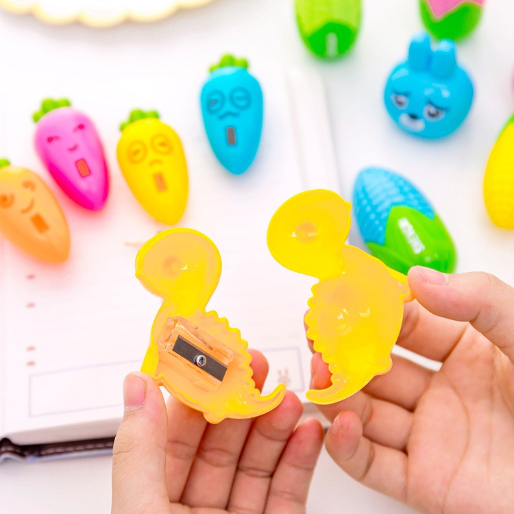 🦊 COMBO 3 XOÁY BÚT CHÌ – ĐẦU HOẠT HÌNH ĐỘNG VẬT CUTE 🐰🐻