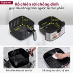 Nồi chiên không dầu 8L điện tử Fujihome Nhập Khẩu chống dính cao cấp, Nồi chiên cơ không hơi nước tự ngắt an toàn — ảnh 7