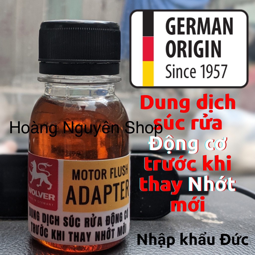 Phụ gia súc rửa động cơ xe máy Wolver MOTOR FLUSH ADAPTER 50ml | Shopee ...