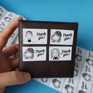 Set 90 Tem dán Thank you cảm ơn khách hàng kích thước 35x22mm, mẫu ngẫu nhiên