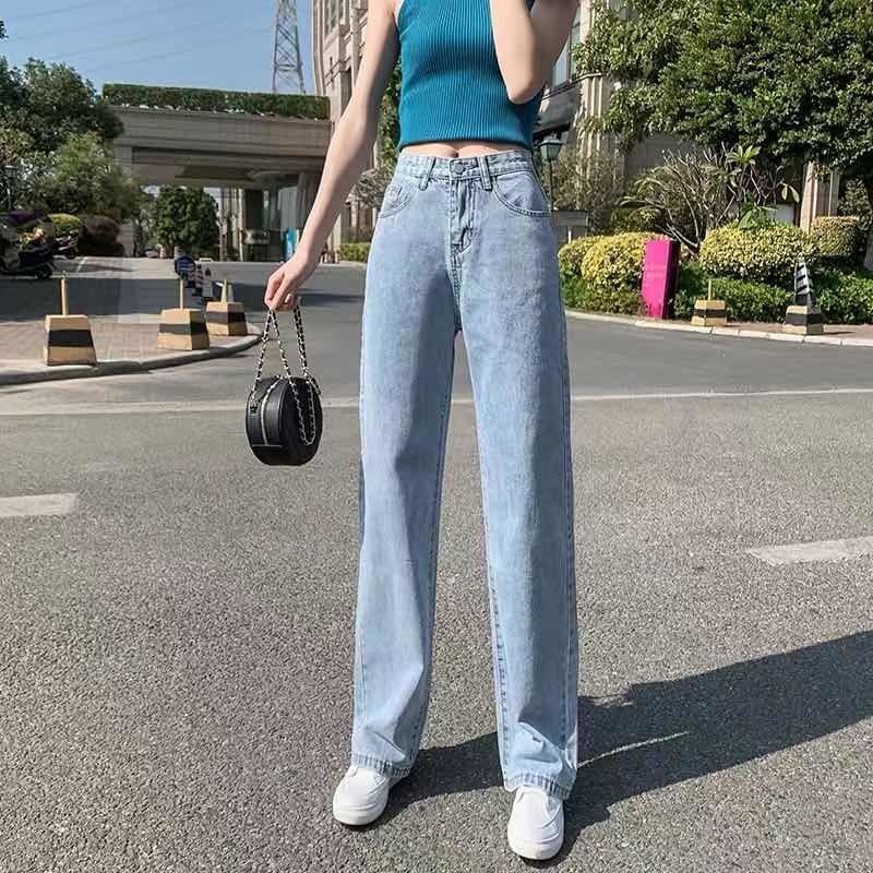 Ảnh Quần jeans daduhey lưng cao dáng rộng thời trang dành cho nữ 3
