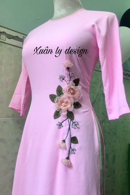 Set Hoa Voan Kết Đính Áo Dài | Shopee Việt Nam