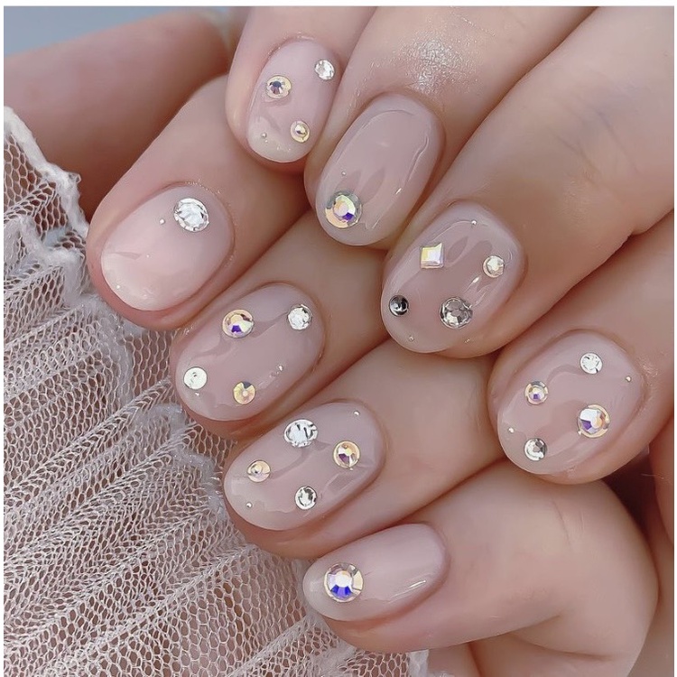 Đá Chân Lưới Nail 12 Khía Crystal Ab Đính Móng ANGELICA 602 KANG