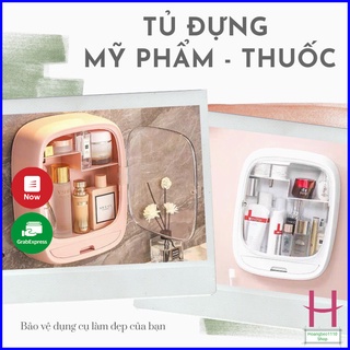 Tủ dán tường đa năng Việt Nhật Hokori 3635,Kệ đựng mĩ phẩm treo tường,Hộp đựng đồ đa năng tặng kèm miếng dán siêu chắc H