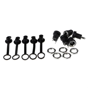 OXXGGKAO 5 Chiếc DC-022B Nguồn Điện Jack Ổ Cắm Nữ Bảng Điều Khiển Gắn Kết Nối 5 5 x 2 1mm
