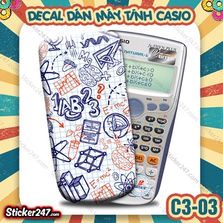 Miếng Decal Dán Máy Tính Casio Vinacal FX500 FX570 FX580 - 570ES ...