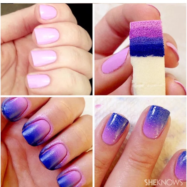 Mút tạo kiểu Ombre Set 8 cái, mút trang điểm