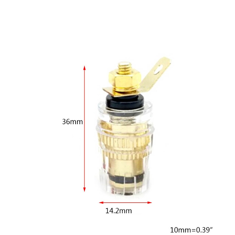 Pcf * 8 Cái Bộ Loa Thiết Bị Đầu Cuối Ràng Buộc Bài 4 Mm Chuối Cắm Ổ Cắm Bộ Khuếch Đại Tần Số Thấp Kết Nối Cho Loa