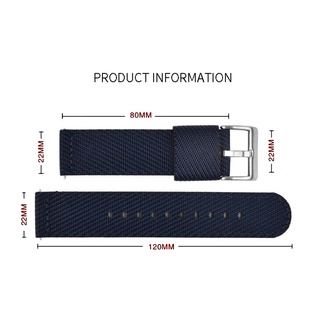Dây Đeo Thay Thế Bằng Nylon Chất Lượng Cao Cho Đồng Hồ Seiko 5 SKX007 SKX013 20mm 22mm