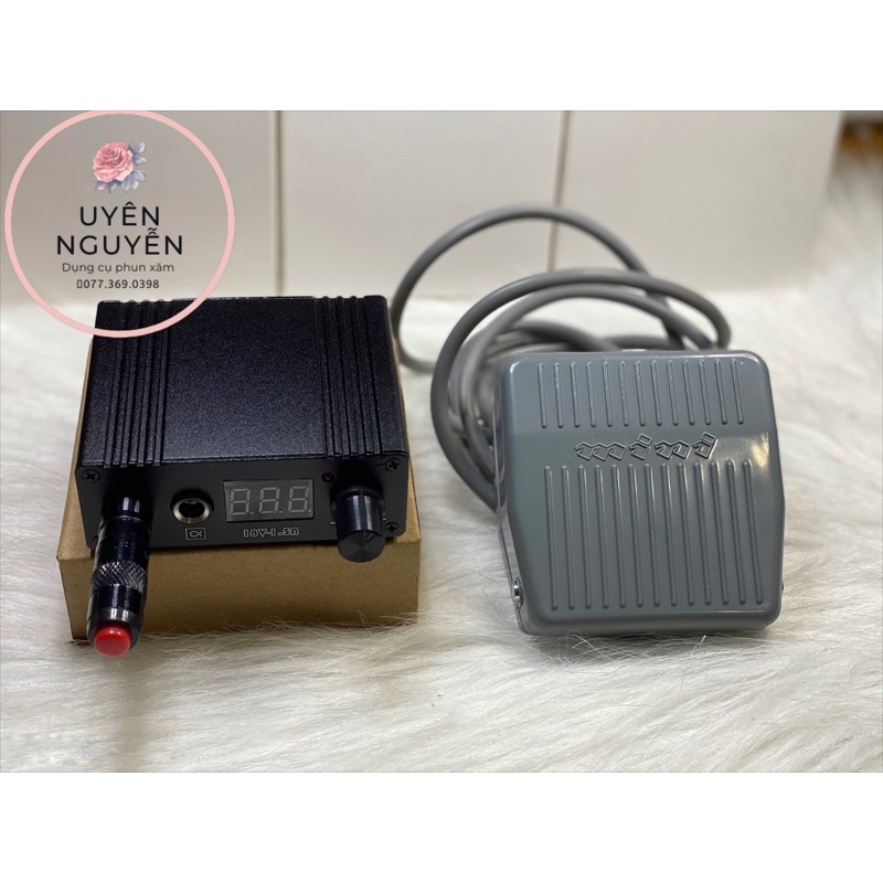 Nguồn Máy xăm / Dây chia nguồn / Bàn đạp