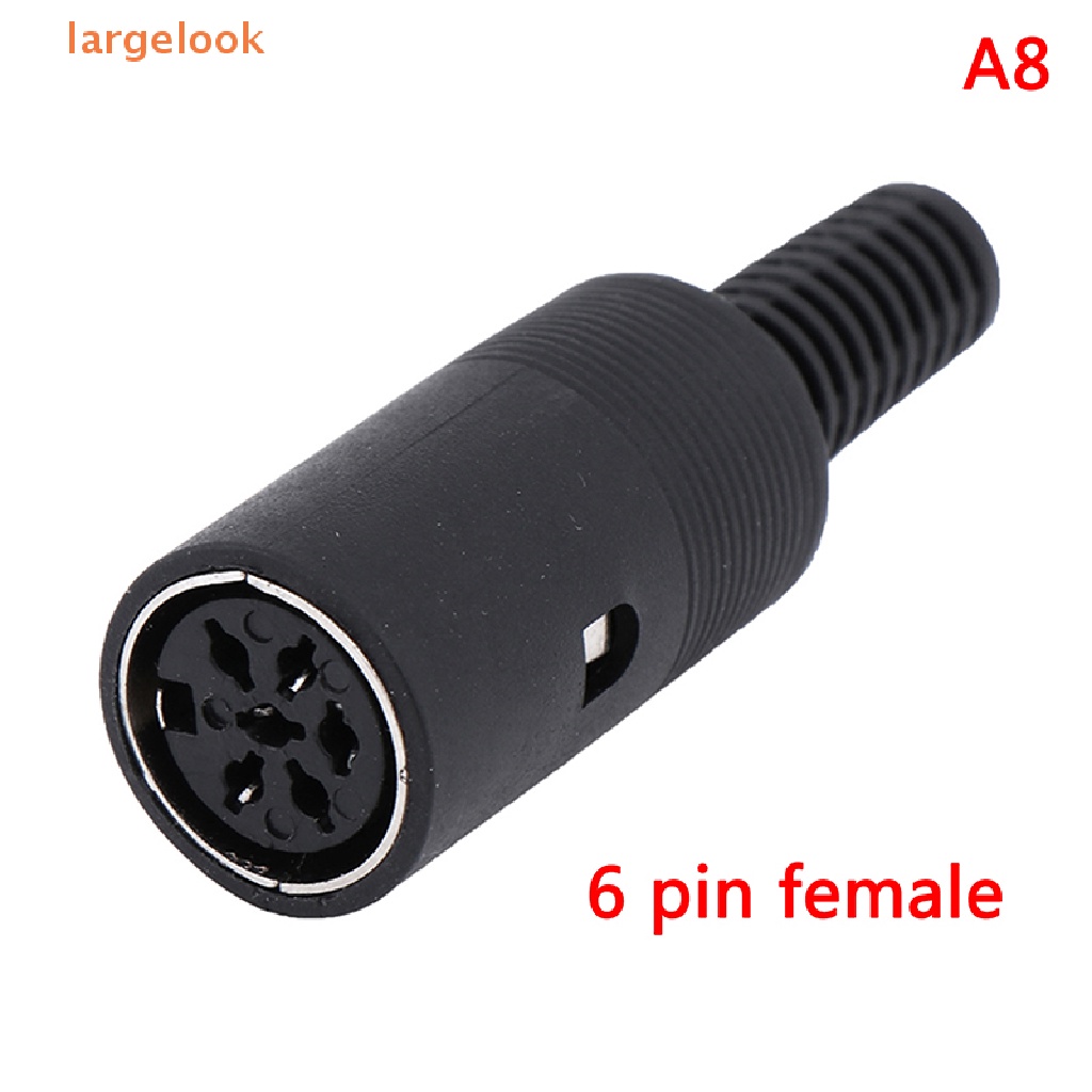 Spina DIN Femmina 3/4/5/6/7/8 Pin Con Manico In Plastica - Connettore Elettrico