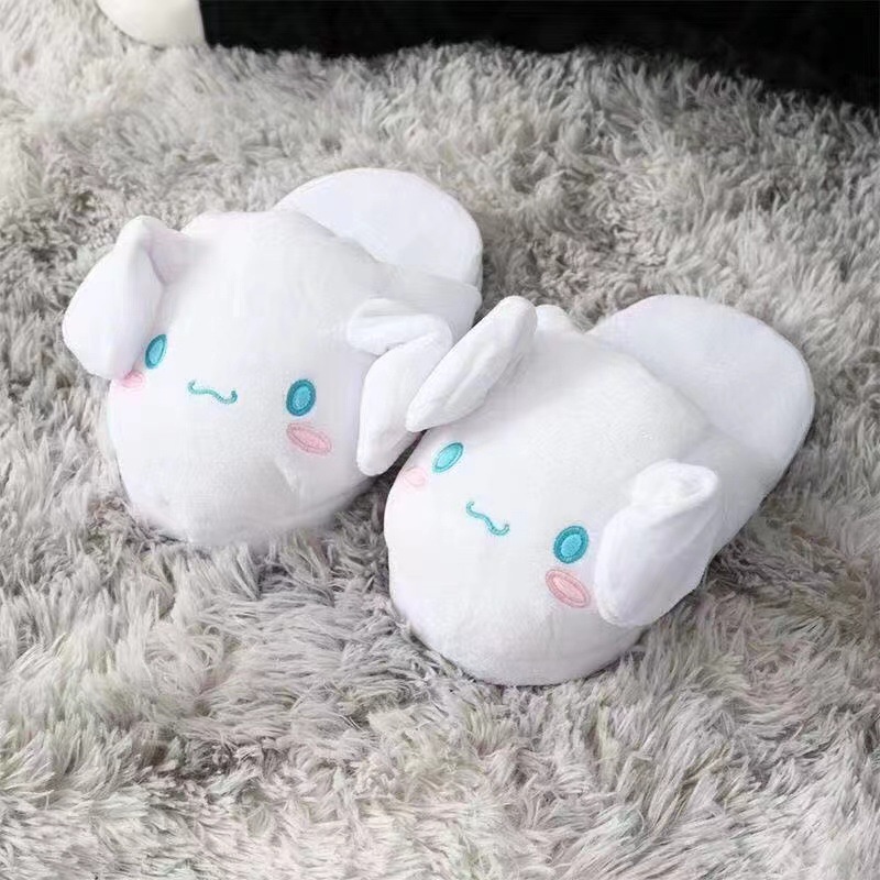 BS1 Cinnamoroll Dép di chuyển tai Sáng tạo và đáng yêu mùa xuân thu đông dép đi trong nhà sang trọng giày dễ thương
