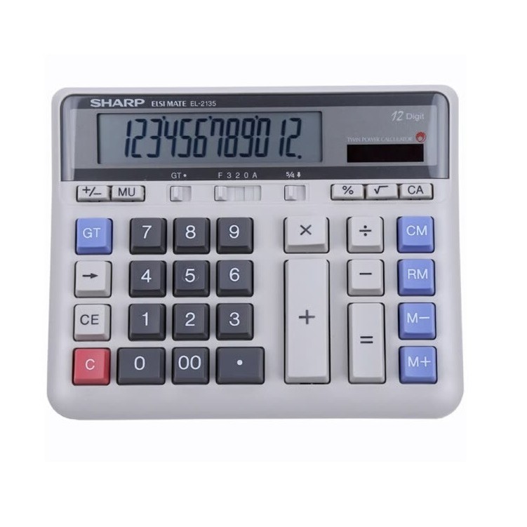 Máy tính cầm tay điện tử SHARP EL-2135-12 | Shopee Việt Nam