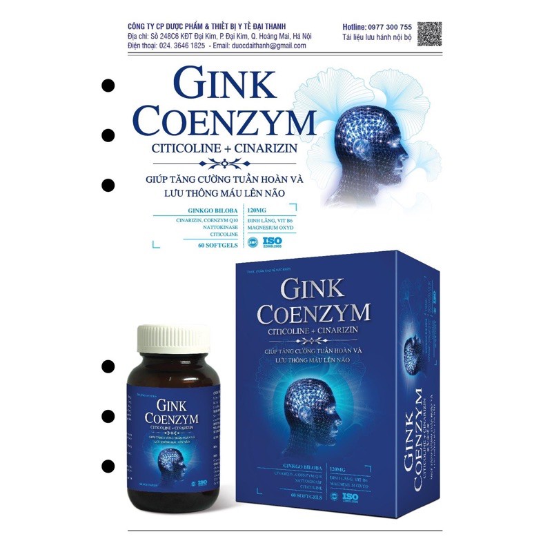 Bổ não Ginkcoenzym 60 viên