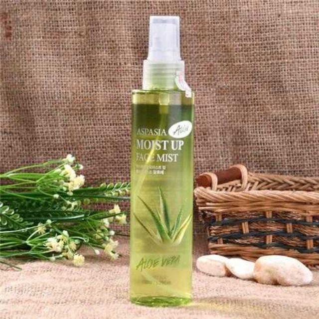 [Chính hãng] Xịt khoáng dưỡng trắng da giữ ẩm Aspasia Moist Up Face Mist Nha đam Hàn Quốc 150ml