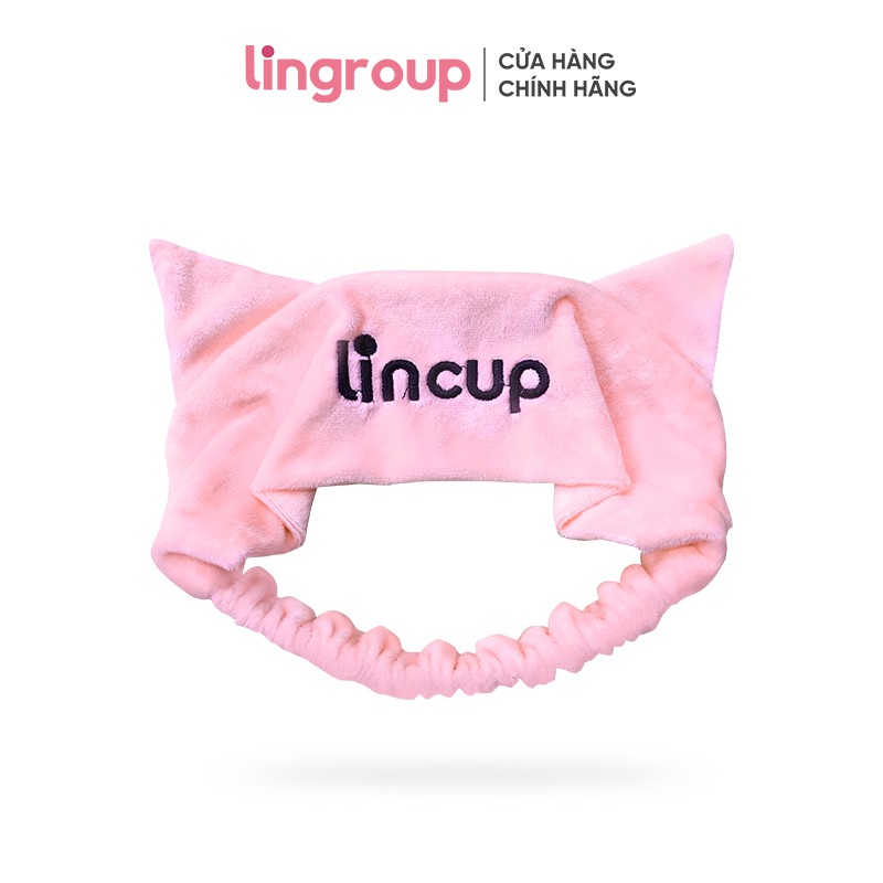[Hàng tặng không bán] Băng đô rửa mặt, cài tóc tai mèo chất liệu vải nhung mềm mại co giãn Lincup