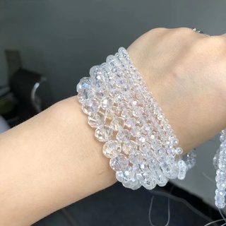 Hạt pha lê AB màu trong suốt 3 4 5 6 8mm dùng làm trang sức DIY