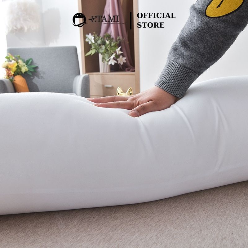 Ảnh Ruột gối ôm bông gòn kích thước 35x100cm cao cấp ETAMI bông gòn kháng khuẩn gối đầu nằm êm ái 2