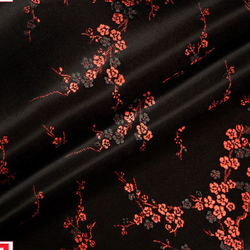Vải Vintage Phong Cách Trung Hoa Thổ Cẩm Satin Vải Jacquard Cho May Kimono Sườn Xám Và Túi Bán Chạy Mỗi YardTJ0243