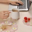 Miếng lót ly cốc/Tấm lót nồi bằng silicon hình hoa cúc cách nhiệt, chống thấm nước, chống trượt xinh xắn