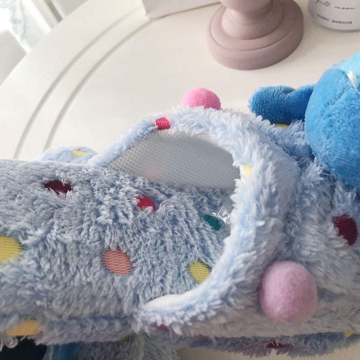 PS1 Dễ Thương Stitch Sang Trọng Dép Nữ Nhồi Bông Giày Mùa Đông Quà Tặng Nhà Dép Thường Ngày Sáng Tạo Dễ Thương Xe Mềm Mại