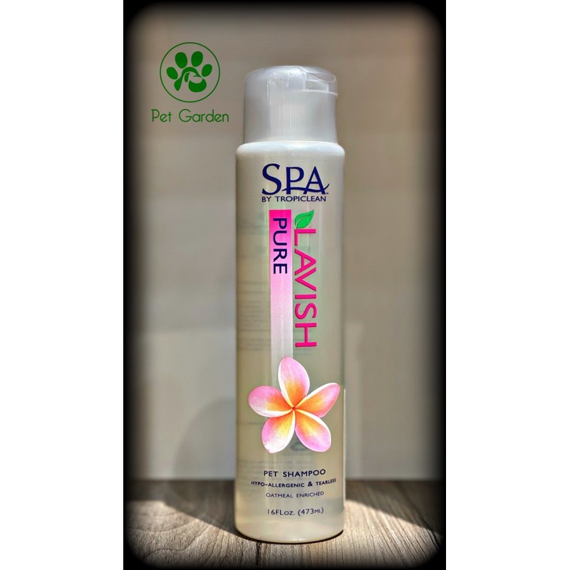 Sữa tắm chó mèo Tropiclean Spa Mỹ 592ml mùi khử mùi dưỡng lông