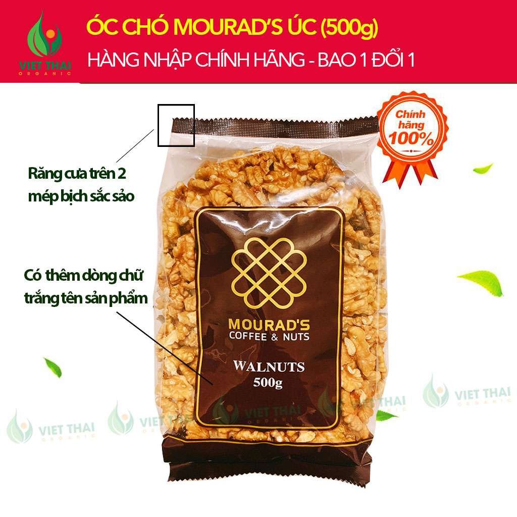 Nhân Óc Chó Úc - Hạt Óc Chó Úc Tách Sẵn Vỏ Mourad's 500g (Làm sữa/ Ăn Kiêng/ Ăn Vặt)