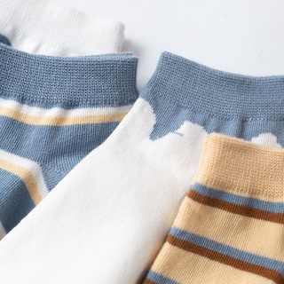 Set 5 Đôi Tất Nữ Cotton Phối Kẻ Caro..