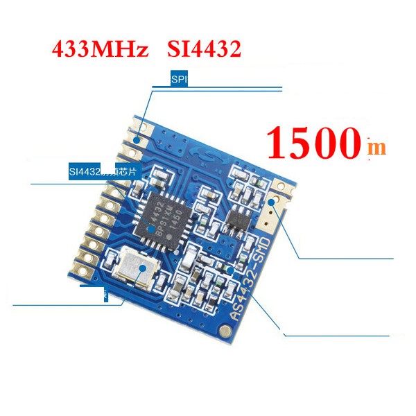 Module RF SI4432 siêu nhỏ 433Mhz 1500m | Shopee Việt Nam