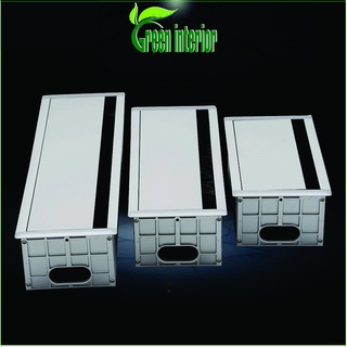Hộp điện âm bàn lật mở 1 chiều , Hộp điện hợp kim nhôm Green interior, Hộp điện âm bàn đa năng