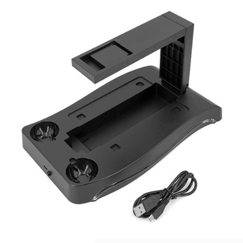 Fol 4 in1 PSVR Đế trưng bày sạc VR Kính kết nối Bộ lưu trữ có đèn làm mát Giá đỡ đa chức năng