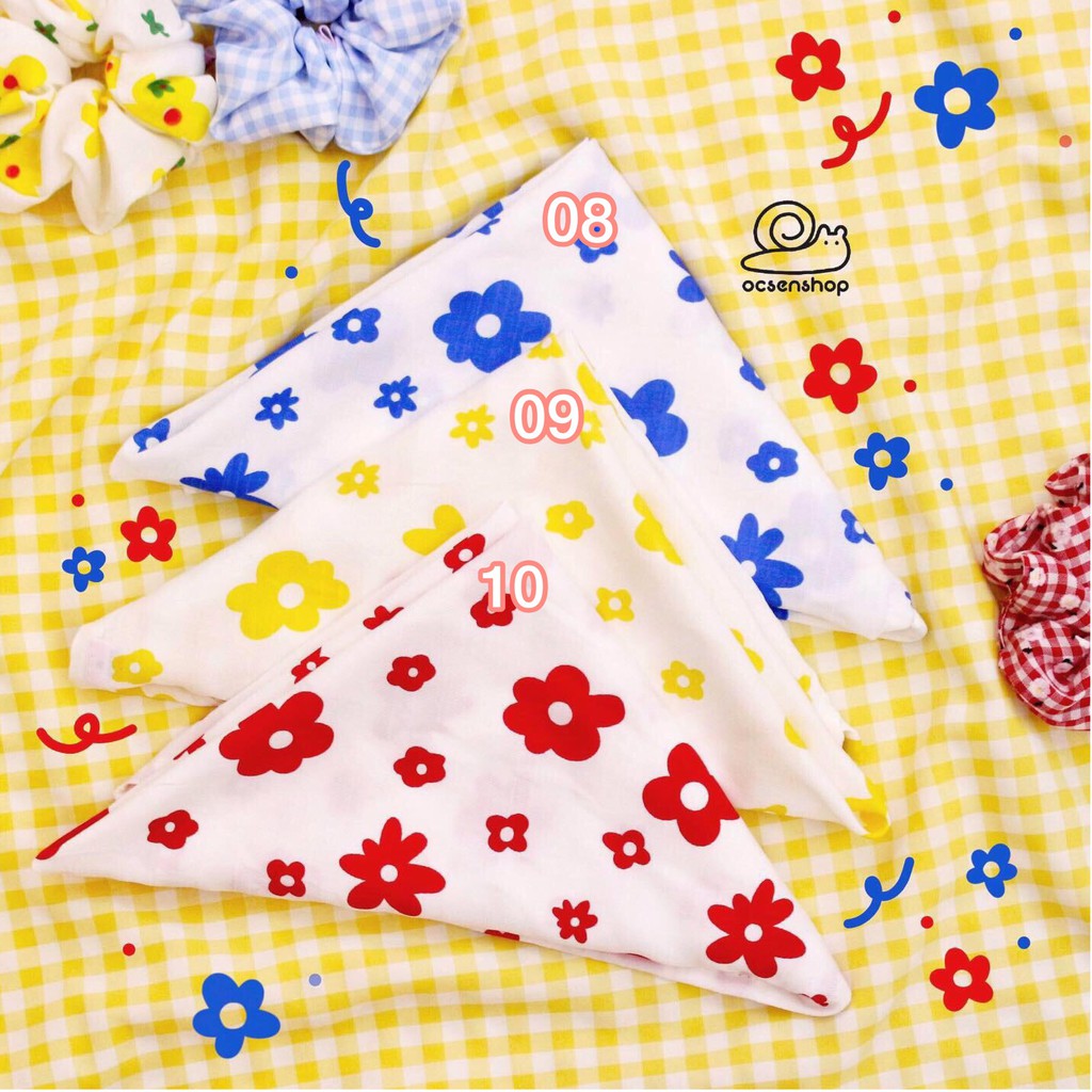 Khăn bandana hoạ tiết cartoon (Ocsen handmade)