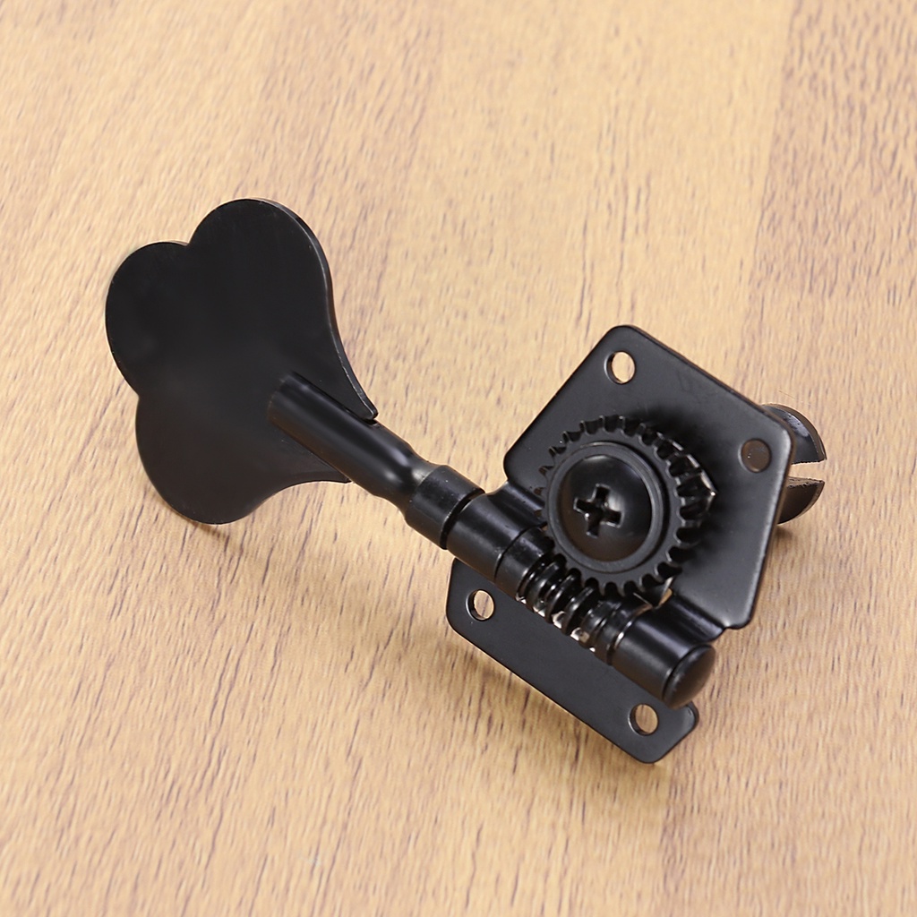 4 Miếng Điện Bass Tuner Peg Đen Guitar Mở Gear Chỉnh Chốt Đầu Máy Cho Precison Jazz Thay Thế Của