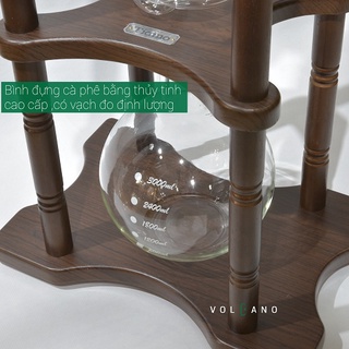Volcano Bình thủy tinh tròn cold drip HG2650 Tiamo