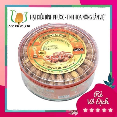 HẠT ĐIỀU RANG MUỐI ĐỨC TÀI LOẠI XẾP HOA ❤FREESHIP❤HẠT ĐIỀU BÌNH PHƯỚC CHẤT LƯỢNG XUẤT KHẨU