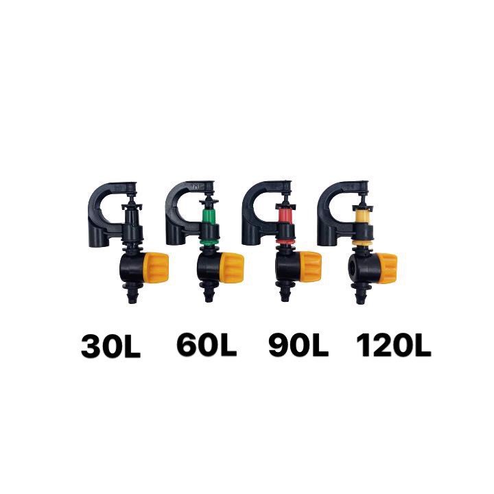 50 Bộ Béc phun mưa G5 chống côn trùng, béc tưới cây, tưới rau....( màu sắc béc tùy lô hàng ở kho)